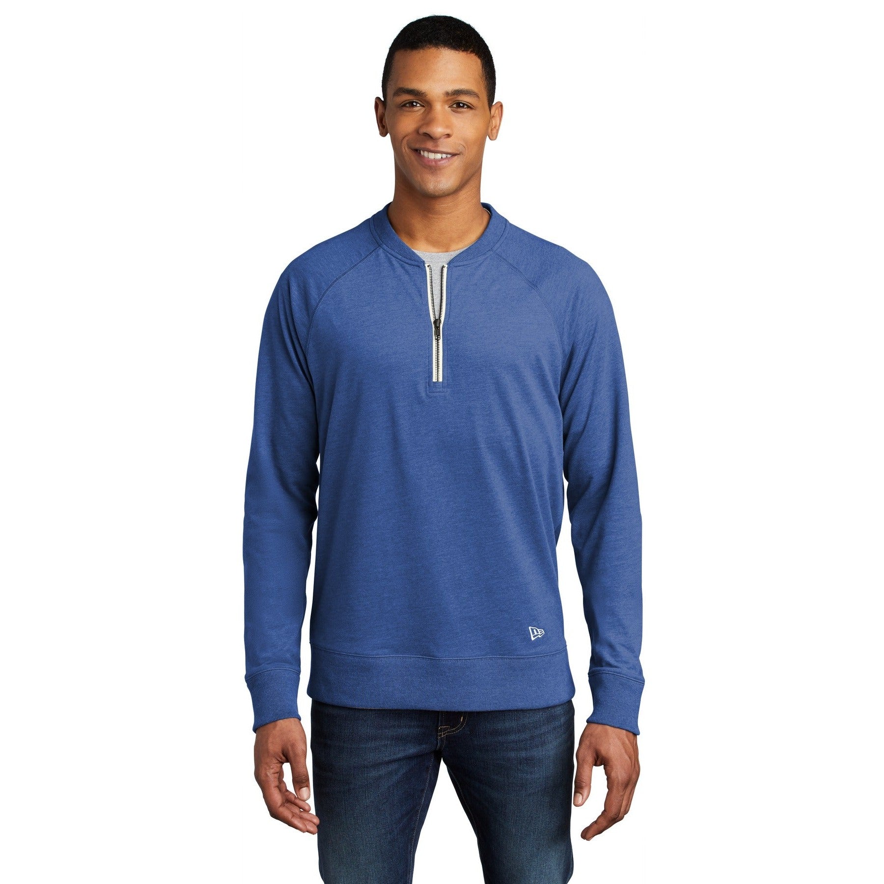 New Era-New Era ® Sueded Cotton Blend 1/4-Zip Pullover NEA123-MedTech-2